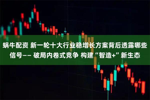 蜗牛配资 新一轮十大行业稳增长方案背后透露哪些信号—— 破局内卷式竞争 构建“智造+”新生态