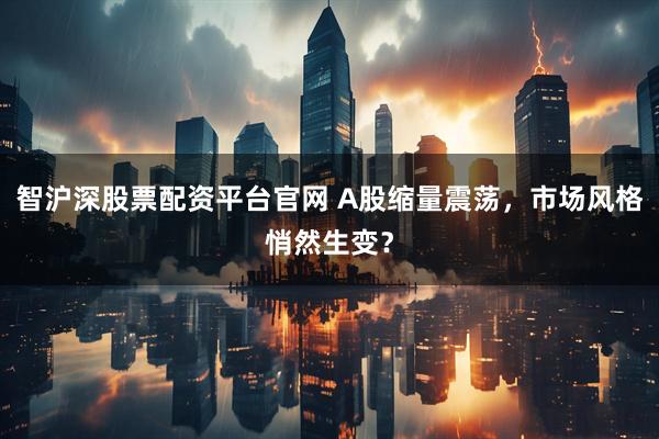 智沪深股票配资平台官网 A股缩量震荡，市场风格悄然生变？