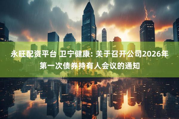 永旺配资平台 卫宁健康: 关于召开公司2026年第一次债券持有人会议的通知